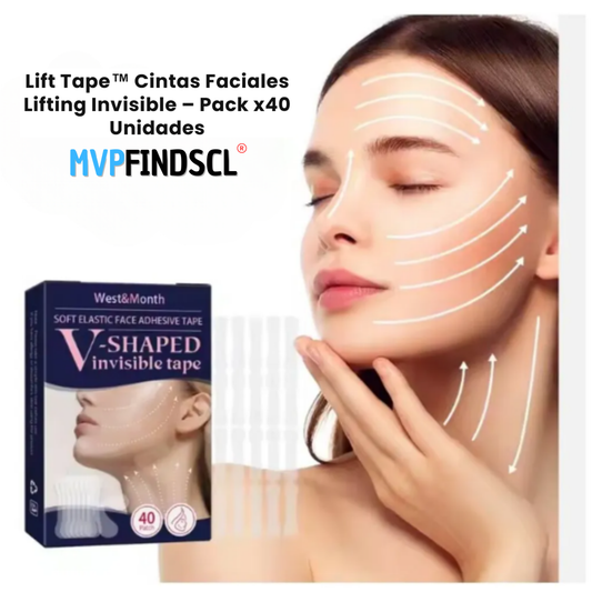 Lift Tape™ Cintas Faciales Lifting Invisible – Pack x40 Unidades