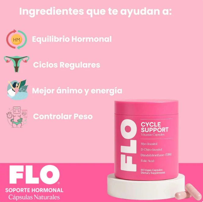 CicloFLO™ Suplemento Natural para Regular el Ciclo Hormonal Femenino